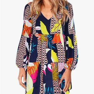 Amoretu Womens Long Sleeve Swing/Tunic Dress